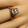 2.5 carat Moissanite Solitaire Ring with Accents Image 4