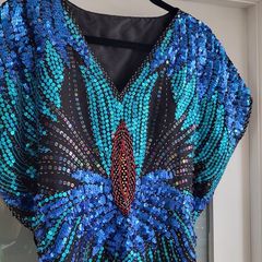 Sequins butterfly top -  Fit 10-14 UK