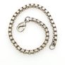 Vintage 925 Sterling Silver Chunky Box Chain Bracelet Image 5