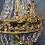 20th Century French Empire Style Brass Chandelier Image 4