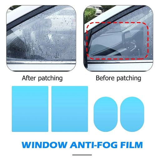 car anti fog mist rain clear film strip