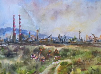 poolbeg watercolour
