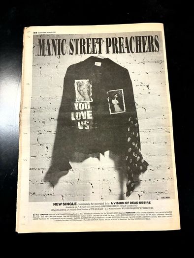 Manic Street Preachers poster