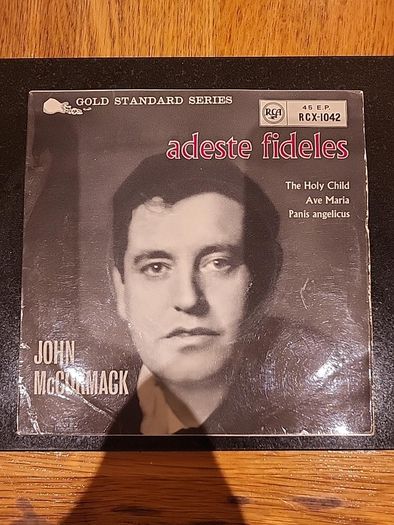 John McCormack Adeste Fideles RCA Irish Pressing EP