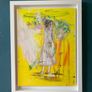 Framed Original Painting Eclectic Art Dublin Wedding Dress Art Bridal Original Art - Fashion Art - Couture Bride - Irish Figurative Art Image 2