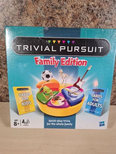 Trivial Pursuit Family Edition For Kids And Adults Hasbro 2011 New Sealed