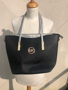Black & Silver MK Bag