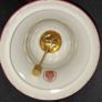 Limoges "Castel" porcelain Bell red with gold details Image 4