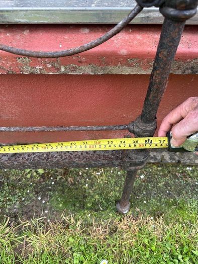 Antique Cast & Wrought Iron Single Bed Frame Open to Offers