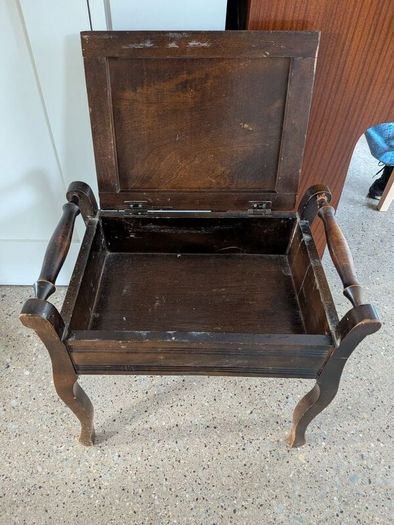 Edwardian Mahogany Piano Stool