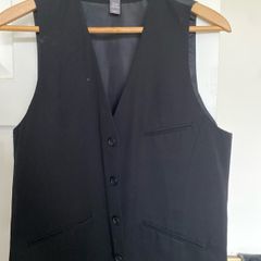Mens Next black waist coat - medium 40R