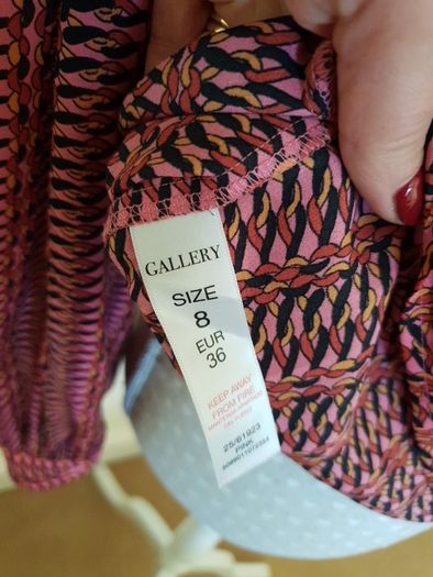 Gallery ladies patterned blouse uk10