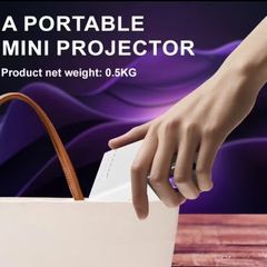 Portable Mini Projector High Resolution, Compact & Lightweight