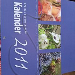 old flower calendar for the pictures