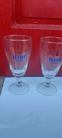 3 x Harp vintage stemmed glasses ,good condition,,50 euros posted ,,or if buyer collects I knock of 10 euros, sold as is ,,harp symbols abit faded ,see pictures for condition, sold as seen.