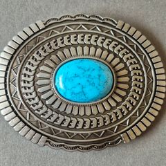Belt buckle, Western style.