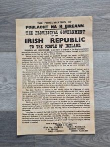 Irish Republic Proclamation Print Poster