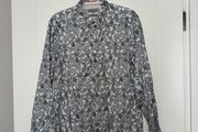 Ted Baker Men's Floral Long-Sleeve Shirt - size 5 (large)