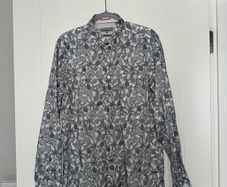 Ted Baker Men's Floral Long-Sleeve Shirt - size 5 (large)