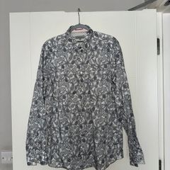 Ted Baker Men's Floral Long-Sleeve Shirt - size 5 (large)