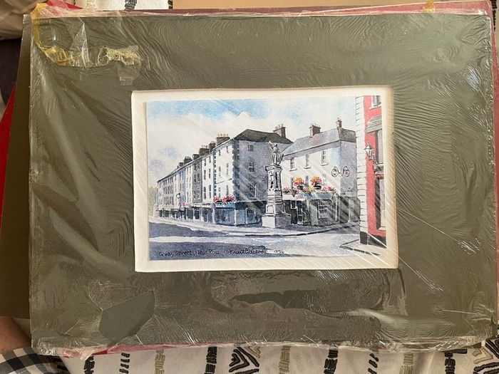 Quay Street, New Ross, Co. Wexford - Mounted art print