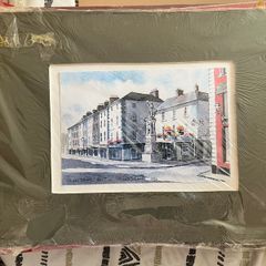 Quay Street, New Ross, Co. Wexford - Mounted art print