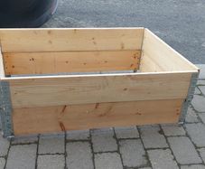 Raised bed planter pallet collars