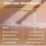 Standing Desk with USB Charging Port, 140 x 80 cm, 4 Preset Height Settings Image 6