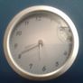 Blue Battery-Operated Clock. Image 4
