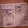 Italia 1990 - Irish Independent Tuesday 12th June 1990 -Ireland v England-(Front page and 4 page pull-out) Image 3
