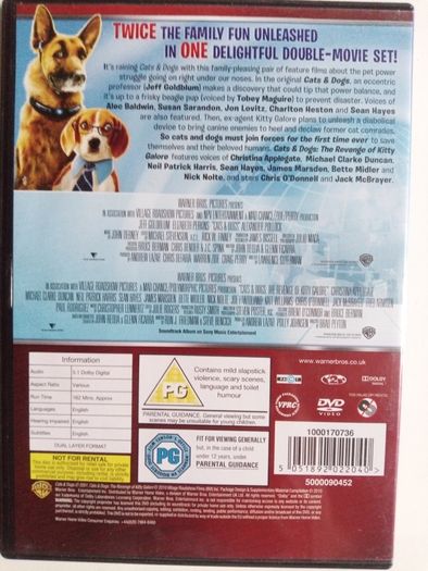 Cats & Dogs 1 & 2 Boxset [2xDVD 2xMovie]