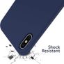 Liquid Silicone Case For iPhone XS Max Luxury Thin ShockProof Soft Phone Cover Blue - FHT6IPXSMLK Image 6