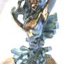 Woman With Naked Bust (35cm, 4.5kg) - Patinated Bronze, Signed Image 4