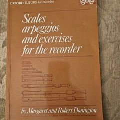 Scales Arpeggios And Exercises For The Recorder. By Margaret And Robert Donington.  First Edition Paperback In Good Condition.  See Photos For Same.