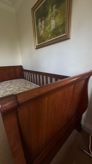 Stunning solid cherry wood bed