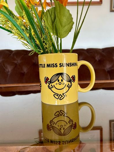 Retro Little Miss Sunshine Mug Yellow Ceramic Mr Men