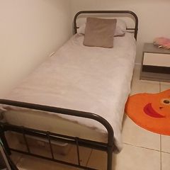 single bed and matress