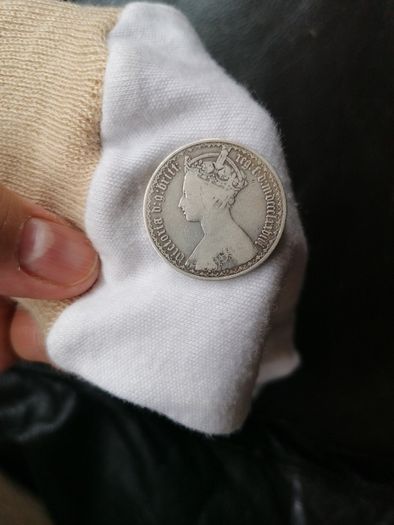 1864-67 Silver One Florin Coin