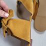 MANGO mustard suede mules with bow tie detail - Sz 41 - Fit 7.5 to 8 UK - Bnwt Rrp 59.99 Image 2