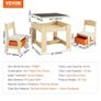 Kids Table and Chair Set, Wooden Activity Table with Storage Space and Boxes, Kids Play Table for Toddlers Art, Craft, Reading, Learning Image 4