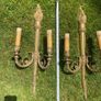 Wall lights Antique Guilt Pair Image 3
