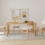 Set of 2 PU Leather Rattan Dining Room Chairs Upholstered Chairs with Solid Wood Legs Image 7