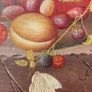 Oil on Canvas featuring Fruit and Butterflies Image 6