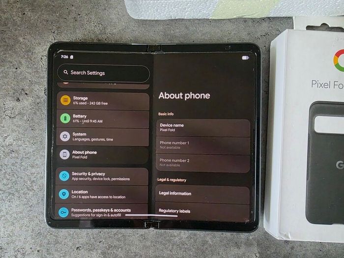 Google Pixel Fold 256gb