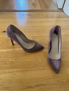 Pink sparkly heels Faith