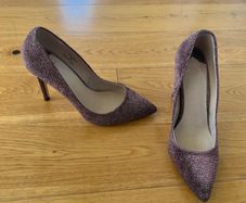 Pink sparkly heels Faith