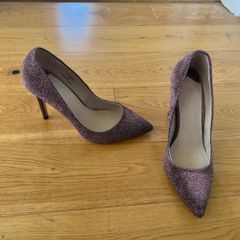 Pink sparkly heels Faith