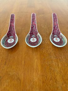 Vintage Chinese Soup Spoons