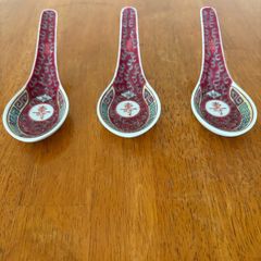 Vintage Chinese Soup Spoons
