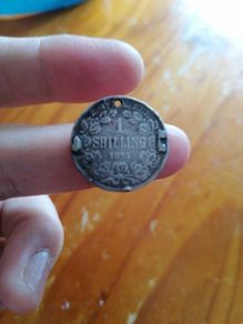 1895 South Africa Silver One Shilling Coin
